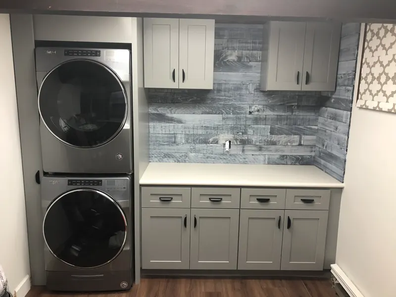 Custom laundry room built-ins and cabinetry in Annapolis MD